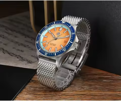 San Martin Men Diver Watch Automatic Mechanical Wristwatch 200m Waterproof Luminous Sapphire NH35 Ce
