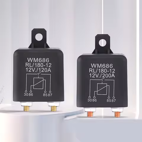 DC 12V 24V 100A 120A 200A WM686 Relay 4 Pin Normal Open Car Starter Relay For Battery ON/OFF Split C
