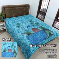 BALI PAINTED BEDCOVER 210X210