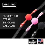 Silicone Mouth Ball Gag Ball Mouth with Adjustable Straps SM Play Sex Toy Man And Women