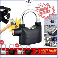 Alarm Padlock for Door Motor Bike Rumah Cabinet Lock 110db Anti Theft Security Kunci Mangga