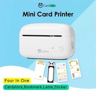 CardJoin CJ02 Mini Card Printer Cardstock Label Bookmark Sticker BT 203dpi Portable thermal printer