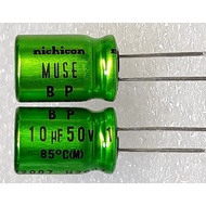 Nichicon MUSE ES bp 10uf 50v bipolar Capacitor No Terminal