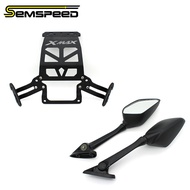SEMSPEED Yamaha XMAX300 แก้ไขข้างหลังกระจกมองหลัง ติดตั้งระบบนำทาง กระจกมองหลัง R3 อุปกรณ์ตกแต่งรถจั