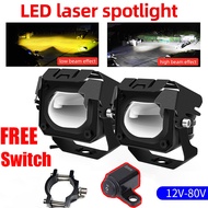 Motorcycle LED Light Mini Driving Light Spot Light White Yellow High and low light Motorcycle Fog La