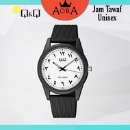 Q&Q Japan by Citizen Jam Tawaf Anti-Clockwise Arabic Dial Unisex Rubber Analogue Watch V08A-500VY