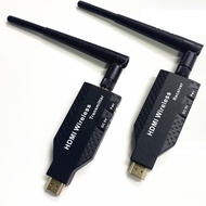 Projektor Skrin Wayarles 4K Baharu 50m Pemancar HDMI untuk Komputer Riba ke Telefon TV Projektor
