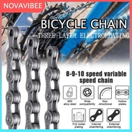 Single Bicycle Chain 8 9 10 speed BMX Fixie MTB Roadbike seli 116 link Not easy to drop chain