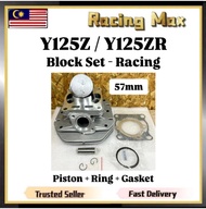 Yamaha Y125Z Y125ZR Y125 Z ZR 125Z 125ZR Racing Block Set 57MM - Cylinder Blok Kit Piston + Ring + G