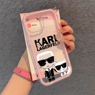 tpu 2 in 1 iPhone case silicone lagerfeld for iPhone 17 16 Pro max 11 12 13 14 15 16 Plus case phone