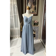 AZAZIE Long Evening Dress (Size m) Blue
