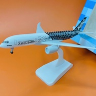 AIRBUS A350 ORIGINAL METAL PLANE MODEL 20CM WITH WHEELS AND DISPLAY BASE