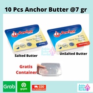 Anchor Unsalted Butter / Anchor Salted Butter 10pcs 7gr Butter Bayi Butter MPASI 6bulan