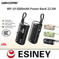 WK PD22.5W WP-19 Powerbank 5000mAh Fast Charging Type-C + Lightning CCC 3C certified