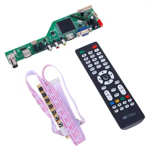 LCD TV drive board RR52C.03A supports DVB-T DVB-T2 Can replace 3663 chip motherboard