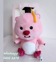🎓現貨 Loopy 畢業公仔 20cm  正品💢  loopy花束 loopy捲髮器 loopy公仔花束  loopy現貨  ZANMANG LOOPY 小海狸露比  幼稚園畢業  畢業公仔  Loo