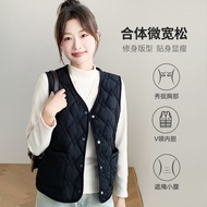 H117 Vest with Pocket Women Season Fleece Lining Thermal Vest Outer Wear Casual Sports Inner Short W