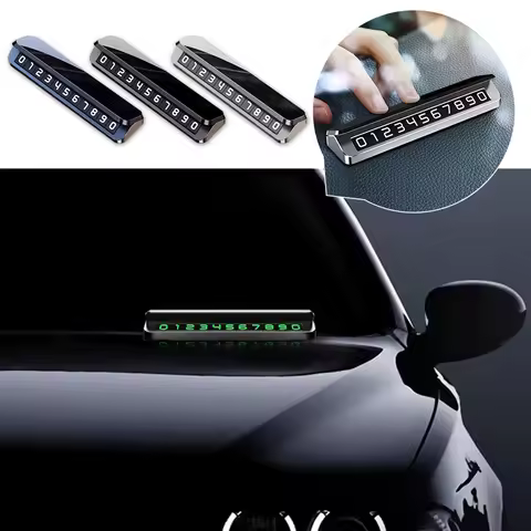 1pcs Car Temporary Stop Sign Parking Card Telephone Number Card Plate For BMW M M3 M5 X1 X3 X5 X6 E9