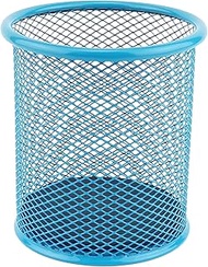 D.RECT Komo Pen Holder Desk Organiser Metal Mesh Round Sturdy Pen Box for Office and Home Office Hei