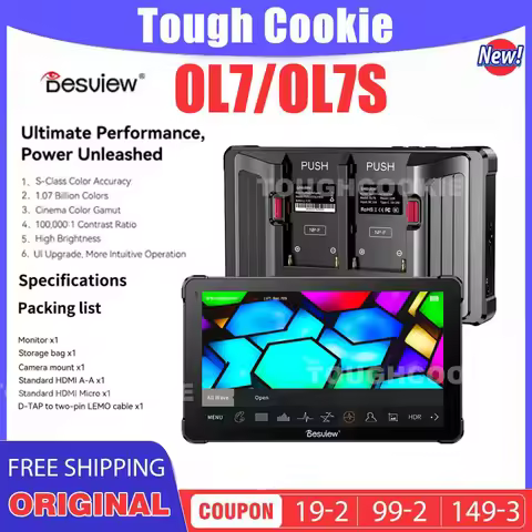 Desview OL7/OL7S OLED Monitor 1200Nits 7-inch HD2.0 60Hz Input/Output 4K60 Touch Screen Monitor∴