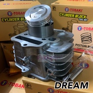 EX5 DREAM WAVE100 TOBAKI Block Racing 53mm Full Set Cylinder WAVE 100 W100 KFM