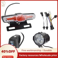 E-Bike Headlight Tail Light Sets Electric Bicycle 24V-48V Light Group Horn Tail Light Brake Light Tu