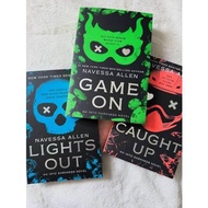 Navessa Allen 3 Books Set: Lights Out and Caught Up,game on (Into Darkness Series) book