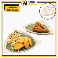 BAMBOO BASKET BEKAS  MAKANAN BAKUL ROTAN BAKUL HIASAN  BEKAS ISI MAKAN KENTANG NUGGET AYAM DAN DLL