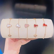 Qeelin/Kirin Wulu Series Gourd Bracelet 18K Rose Gold Diamond Red Agate White Mother-of-Pearl Bracel