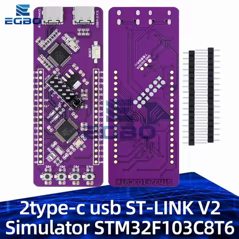 2type-c usb ST-LINK V2 Simulator Download Programmer STM32F103C8T6 TTL serial port download for ardu