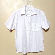 WHITE POLO UNIFORM (SIZE L) MEN'S DANSEN BRAND (SALE)