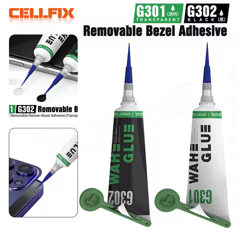 2UUL G301/G302 Removable Narrow-Bezel Adhesive Black Transparent for Mobile Phone Screen Bonding Rep