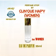 PERFUME CL1'N1QUE HAPPY WOMEN 35ML (HIGH QUALITY EDP) MINYAK WANGI EAU DE PARFUM