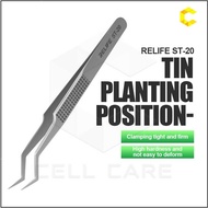 Precision Tweezer For Chip BGA Rework RELIFE RL-ST-20 For Planting Positioning Tin IC Repair Tools