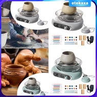 [Etekaxa] Pottery Wheel Machine Electric Pottery Wheel Mini Pottery Wheel Kit Turntable Pottery Whee