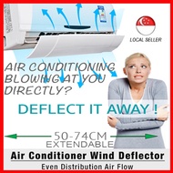 Aircon Deflector Extendable Angle Adjustable No More Direct Blowing Enjoy Cooling Healthy