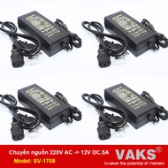 [HCM]04 Bộ Adapter Chuyển Nguồn Điện Từ 220V AC Sang 12V DC 5A