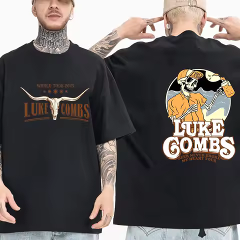 Luke Combs T-Shirt Fashion Country Music Westren Hip Hop Men Women T Shirt Gift Cotton Tops Camiseta