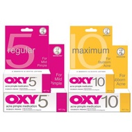 Mentholatum OXY 5 / OXY 10 10g /  25g Acne Pimple Medication Cream - Benzoyl Peroxide