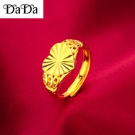 Pure 21k Saudi Gold nasasangla pawnable legit ring womens smooth love engagement wedding jewelry