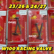 RED LEO ESR MOTO EX5 DREAM W100 CLASS RACING VALVE 2PCS 23/26 & 24/27