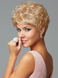 hairuwear Eva Gabor Acclaim Short Layered Average Size Comfort Cap Wig, Sugared Smoke