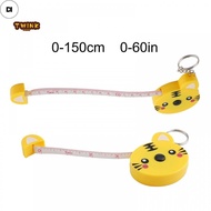 DI Compact Cartoon Tape Measure with Key Ring Easy to Carry 0 150cm/0 60 Inch Range