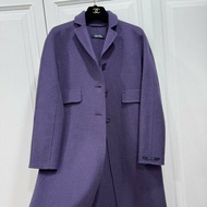 MaxMara 紫色 長版大衣 長大衣 大衣 長版外套 外套