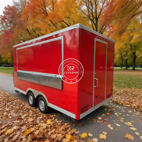 Outdoor Kiosk Mobile Food Trailer Street Snack Coffee Kiosk Catering Truck Trailer Concession Fast F