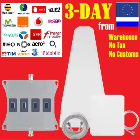 3 Day from Europe Russia Warehouse 4-Band B20 B8 B7 B3 B1 LTE 4-Band Mobile Cellular Signal Amplifie