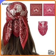 KKGOO Men's Headscarf, 55x55cm Handshake Print Woman Hip Hop Face Towel, Fashion Peace Dove Breathab