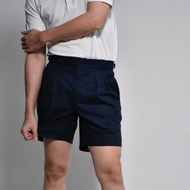 era-won กางเกงขาสั้น รุ่น Double belts Classic Shorts (V2) สี Navy Blue seven