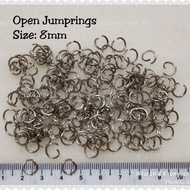 Open jumprings silver 8mm