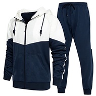 DUOFIER Men's Tracksuit Jogging Sweat Suits 2 Piece Casual Outfit Athletic Suit Set